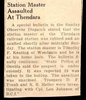 thendara station master thomas f keating assaulted february 1959
