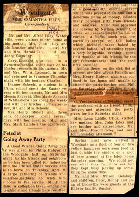woodgate news april 1959