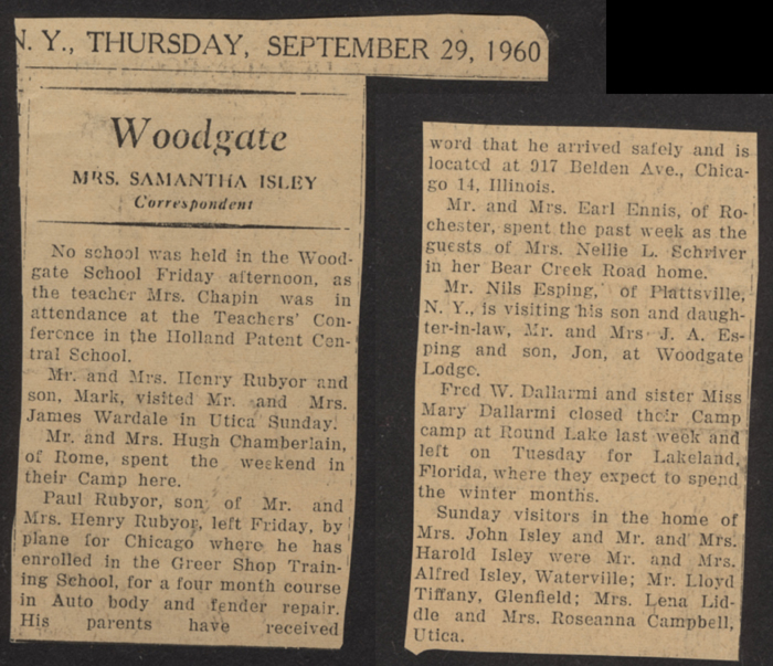 woodgate news boonville herald september29 1960