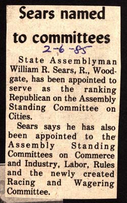 sears named to committees february 6 1985