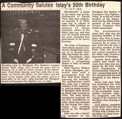 community salutes harold pete isleys 90th birthday january 27 1993