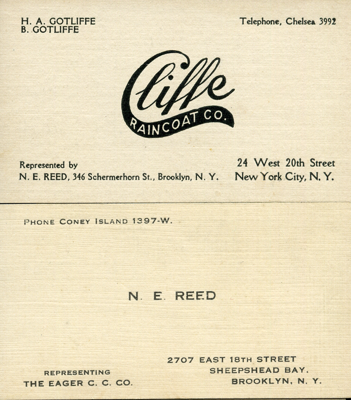 de morelos gallery (100) cliffe raincoat and n e reed cards