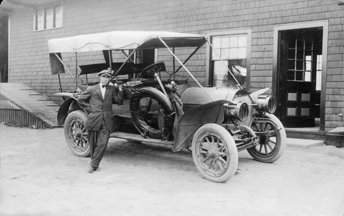 014 myers collection forestport ny gentleman with automobile