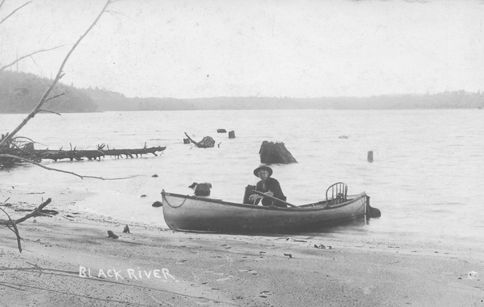 052 myers collection forestport ny canoeing on the black river